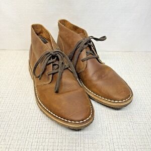 SEAVEES 3-Eye Cigar Pull Up Leather Chukka Ankle Brown Boots 8‎
